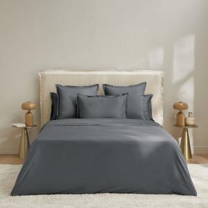 Housse de couette satin basalte 140x200 cm