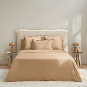 Housse de couette satin bronze 140x200 cm
