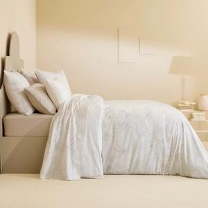 Housse de couette  satin de coton 120 fils/cm² beige 240x22…