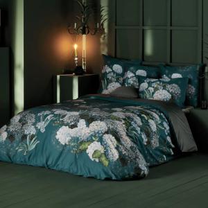 Housse de couette  satin de coton vert 200x200 cm