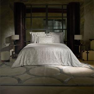 Housse de couette satin gris clair 260x240 cm