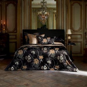 Housse de couette satin noir 280x240 cm