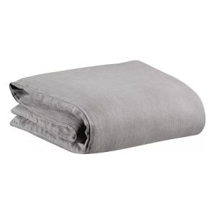 Housse de couette Stonewashed  en lin orage 140 x 200