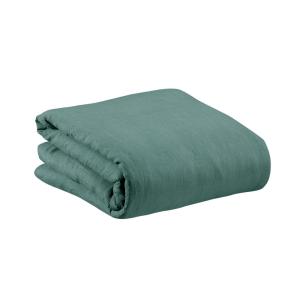 Housse de couette Stonewashed  en lin prusse 260 x 240