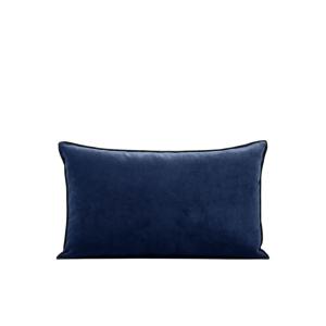 Housse de coussin 28x47 cm Bleu nuit et bourdon noir