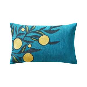 Housse de coussin 28x47 cm Bleu turquoise foncé