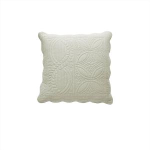 Housse de coussin 40x40 blanc écru en coton