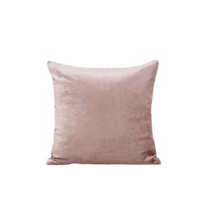 Housse de coussin 40x40 cm Rose poudré et taupe