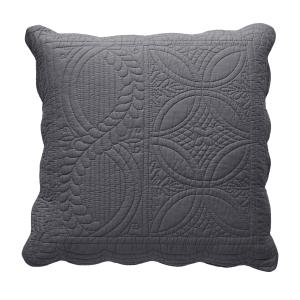 Housse de coussin 40x40 gris en coton