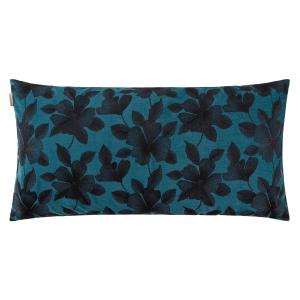 Housse de coussin 55x110 cm Bleu vert et noir