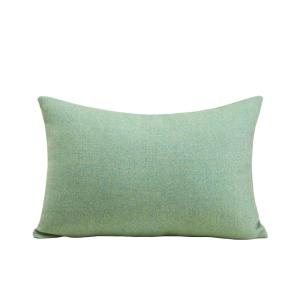 Housse de coussin à  en 100% laine chinée Vert