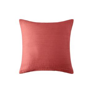 Housse de coussin à  en Coton à l'effet plissé Rose