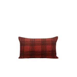Housse de coussin à  en Coton brodé Rouge
