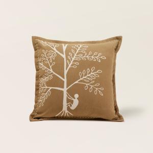 Housse de coussin à  en Coton imprimé, finition volant plat…