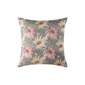 Housse de coussin à  en Lin léger imprimé Vert