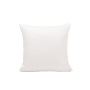 Housse de coussin à  en Tissage toile à l'effet satiné Blan…