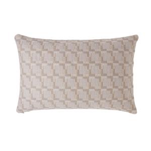 Housse de coussin beige 40x60 cm