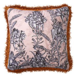 Housse de coussin Beige 45x45 cm - Fleuri