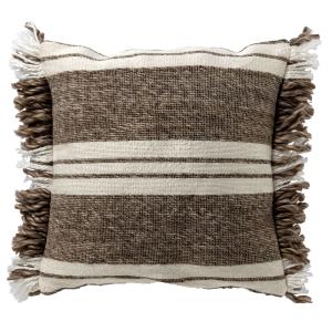 Housse de coussin Beige 45x45 cm - Rayé