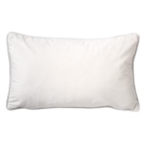 Housse de coussin Blanche 30x50 cm - Couleur unie