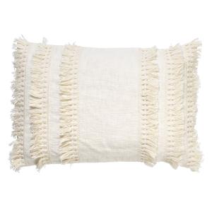 Housse de coussin blanche 40x60 cm