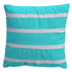 Housse de coussin Bleu 45x45 cm - Rayé