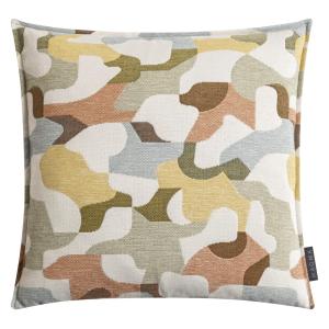 Housse de coussin camouflage jacquard multicolore 45x45