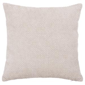Housse de coussin chenille texturée beige 40x40
