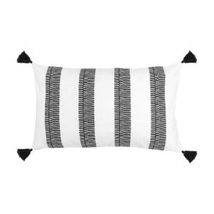 Housse de coussin coton ardoise 50x30