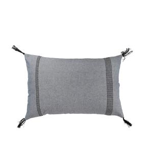 Housse de coussin coton denim 60x40