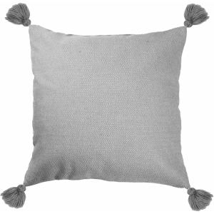 Housse de coussin coton gris moyen 50x50