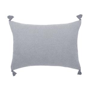 Housse de coussin coton gris moyen 60x40