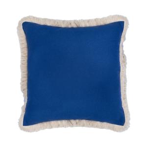 Housse de coussin coton indigo 50x50