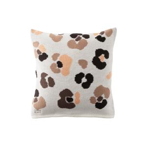 Housse de coussin coton jacquard beige 40 x 40 cm