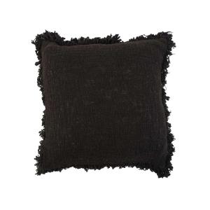 Housse de coussin Coton Noir 50x50x10cm