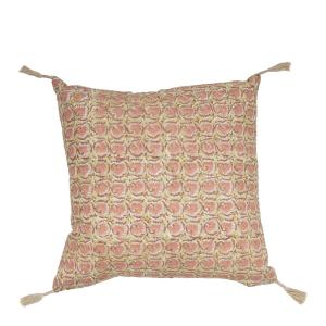 Housse de coussin coton - Rose - 50 x 50 cm