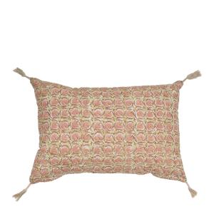 Housse de coussin coton - Rose - 60 x 40 cm