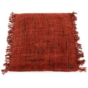 Housse de coussin Coton Rouge 60x60x10cm
