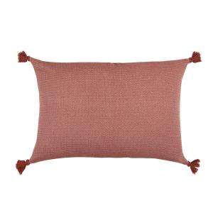 Housse de coussin coton tomette 60x40