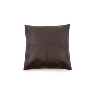 Housse de coussin Cuir Chocolat 40x40x1cm