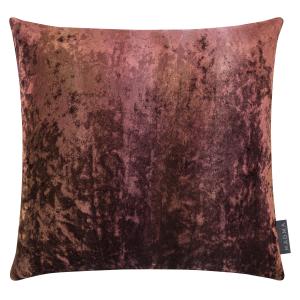 Housse de coussin cuivre rosé velours effet 3D 40x40