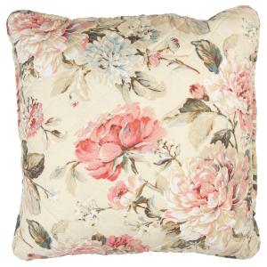 Housse de coussin déco fleuri 50x50cm