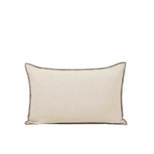 Housse de coussin en 100% coton et point de bourdon contras…