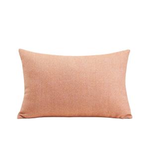 Housse de coussin en 100% laine chinée Orange