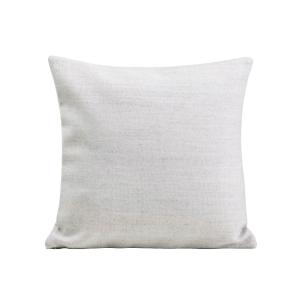 Housse de coussin en 100% laine Ecru