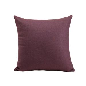 Housse de coussin en 100% laine Violet