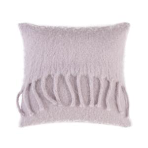 Housse de coussin en acrylique laine nylon violet 45 x 45 cm