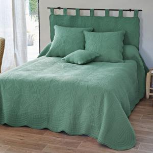 Housse de coussin en coton 370 g/m² vert eucalyptus 40x40cm