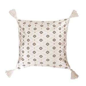 Housse de coussin en coton 40x40 cm coloris doré