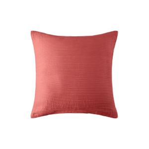 Housse de coussin en Coton à l'effet plissé Rose